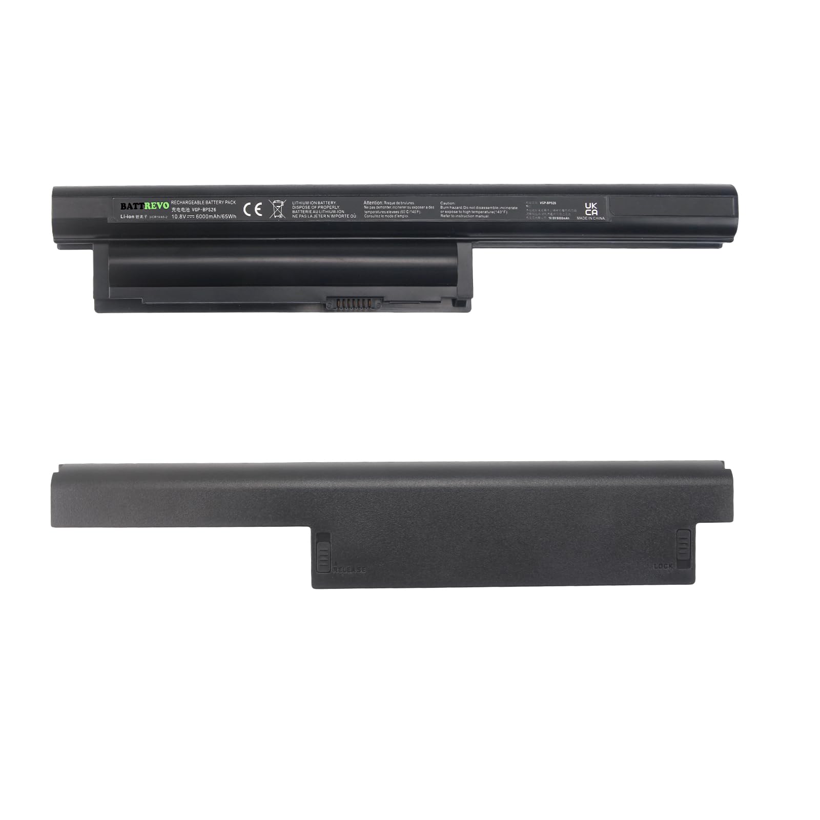 Batterie d'ordinateur Portable 65Wh/6000mAh VGP-BPS26 VGP-BPL26 VGP-BPS26A VGP-BPS26S pour Sony Vaio SVE151J11M SVE151J13M PCG-71811M PCG-71911M PCG-91211M PCG-61714M PCG-61813L PCG-71614M