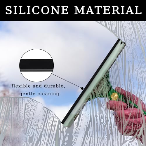 Image of 41 Inch Squeegee Replacement Rubber, Squeegee Rubber Replacement Blade Black Silicone Squeegees Refills for Glass Shower Doors Window Cleaning