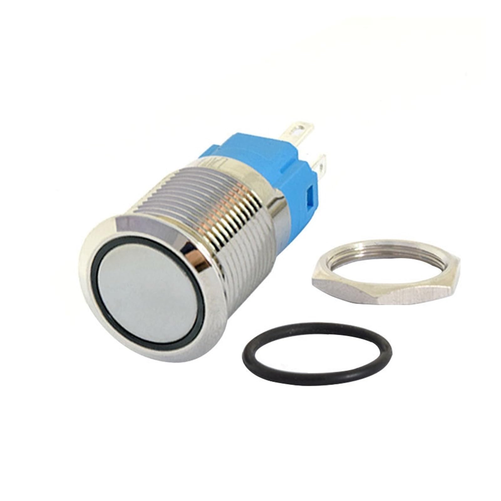 16mm Momentary/Latching Push Button Switch 12V/24V ON/OFF 1NO+1NC 5A 6 thumbnail image