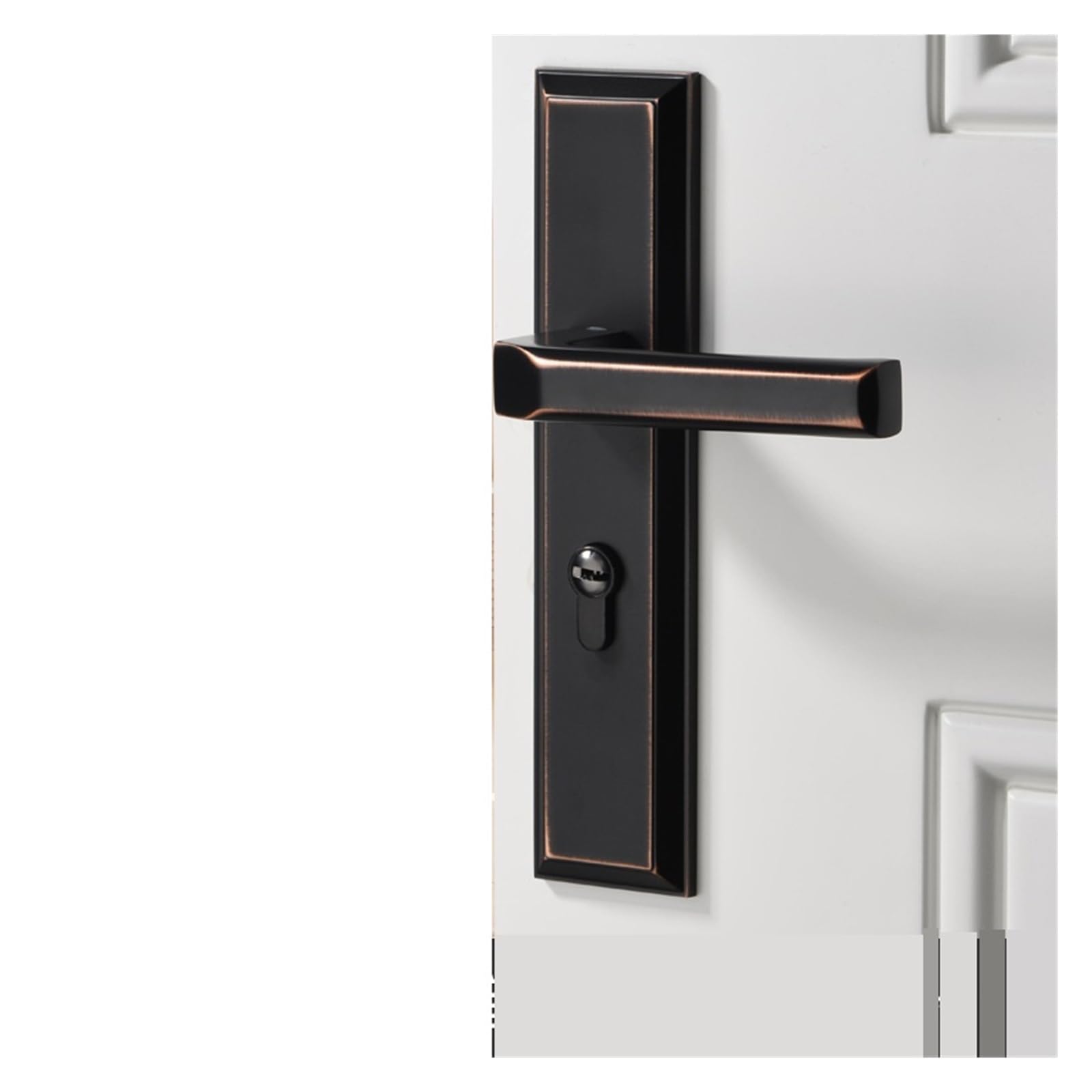 Serrure de porte en bois massif style chinois antique black red