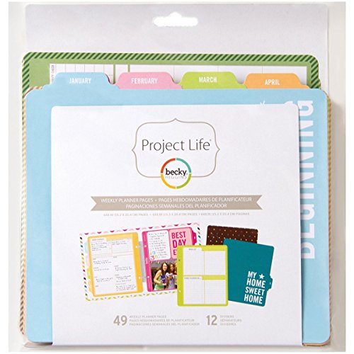 Project Life Weekly Planned Pages, 6 by 8-Inch