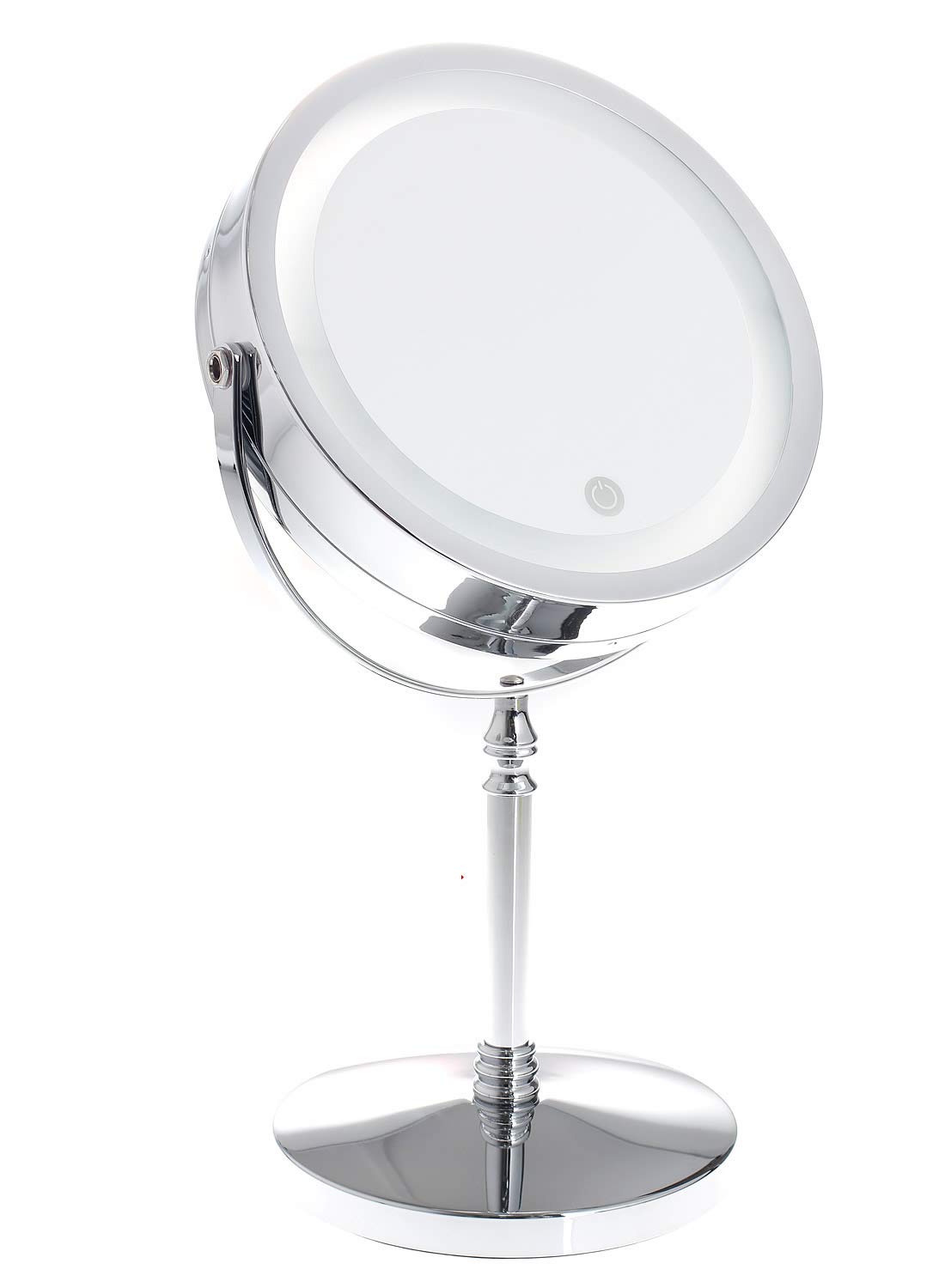TKD3144-7x przyciemniane lusterko kosmetyczne LED, 7-krotne powiększenie, 18 cm (7"), do golenia makijażu, dwustronny poziom golenia z funkcją dotykową, zasilanie bateryjne + wtyczka EU, TKD3144-7x