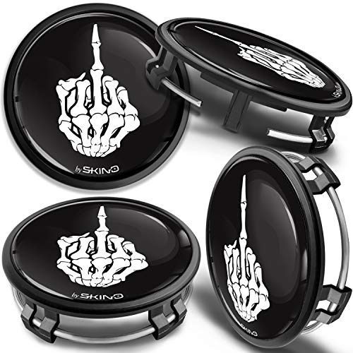Wheel-Hub Caps May Detach - 2019-2020 Mercedes-Benz AMG GT53 & AMG GT63 3 SkinoEu Set of 4 x 75mm Wheel Centre Caps Compatible with Mercedes Benz B66470207 / B66470200 Black CM 22 X