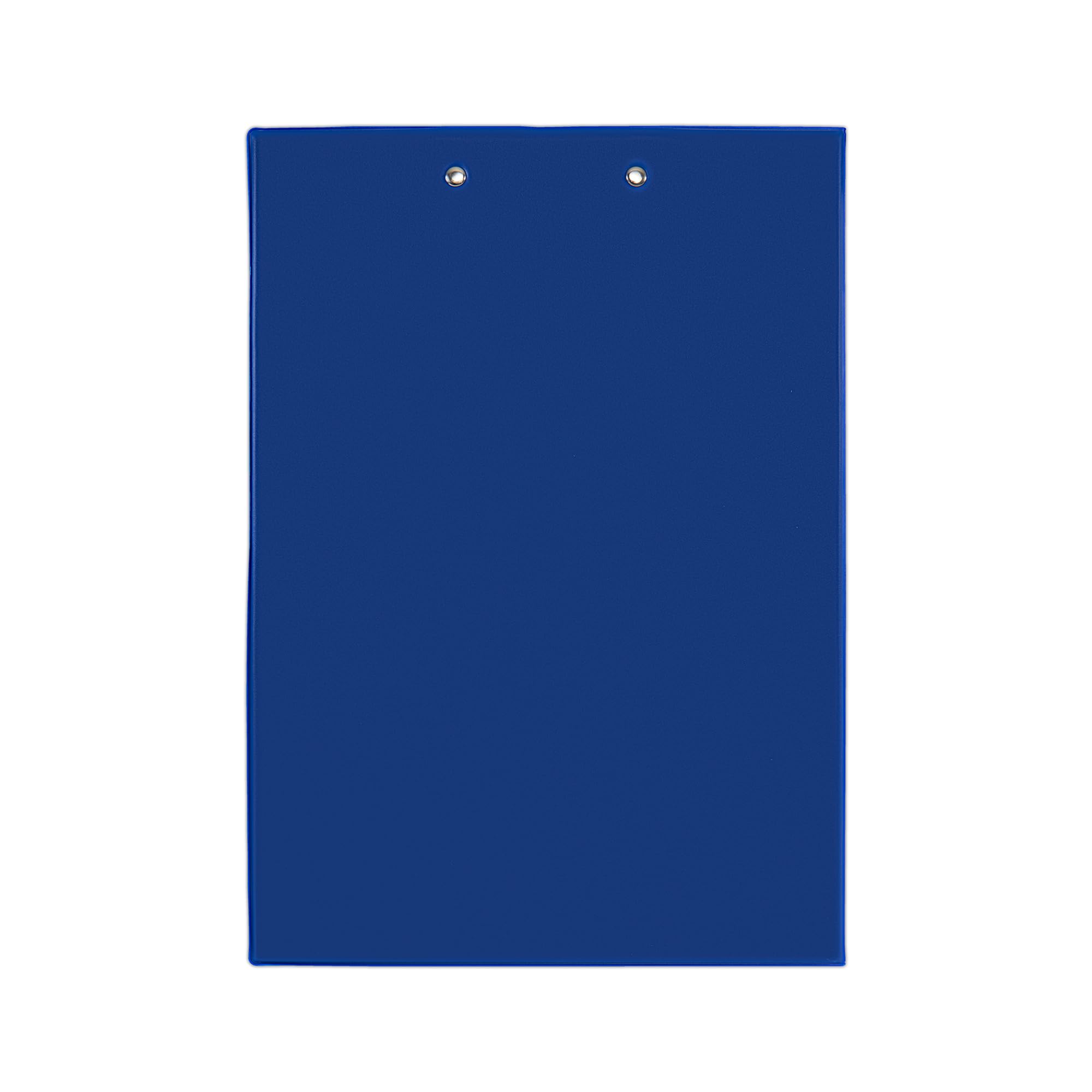 Idena 90295 - Klemmbrettmappe für DIN A4, 12 Stück, Hochformat, PVC beschichtetes Clipboard in Blau, mit Deckel
