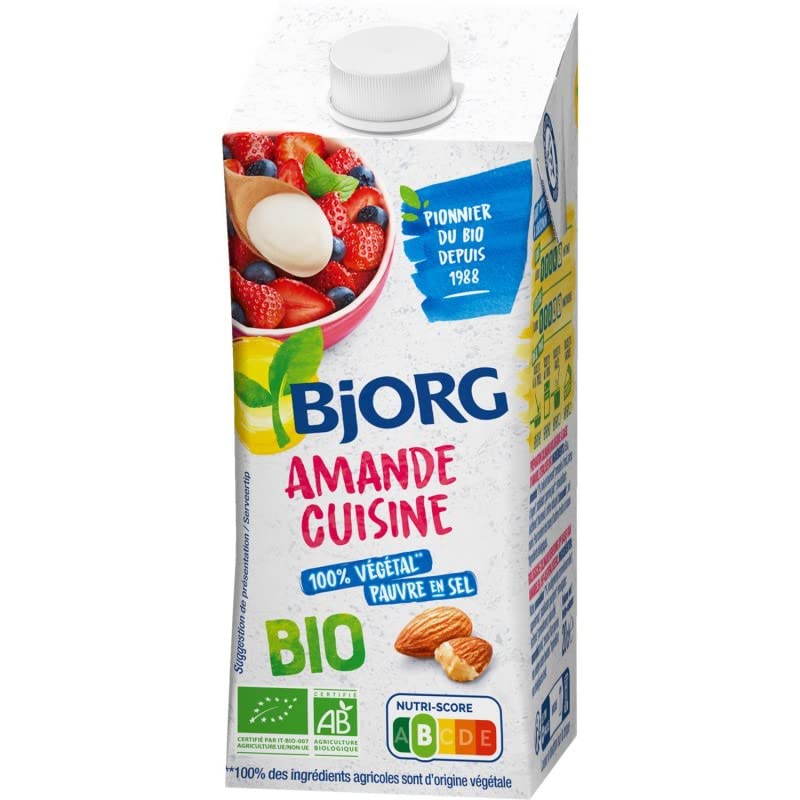 AMANDE CUISINE BIO 200ML, BJORG, LOT DE 5