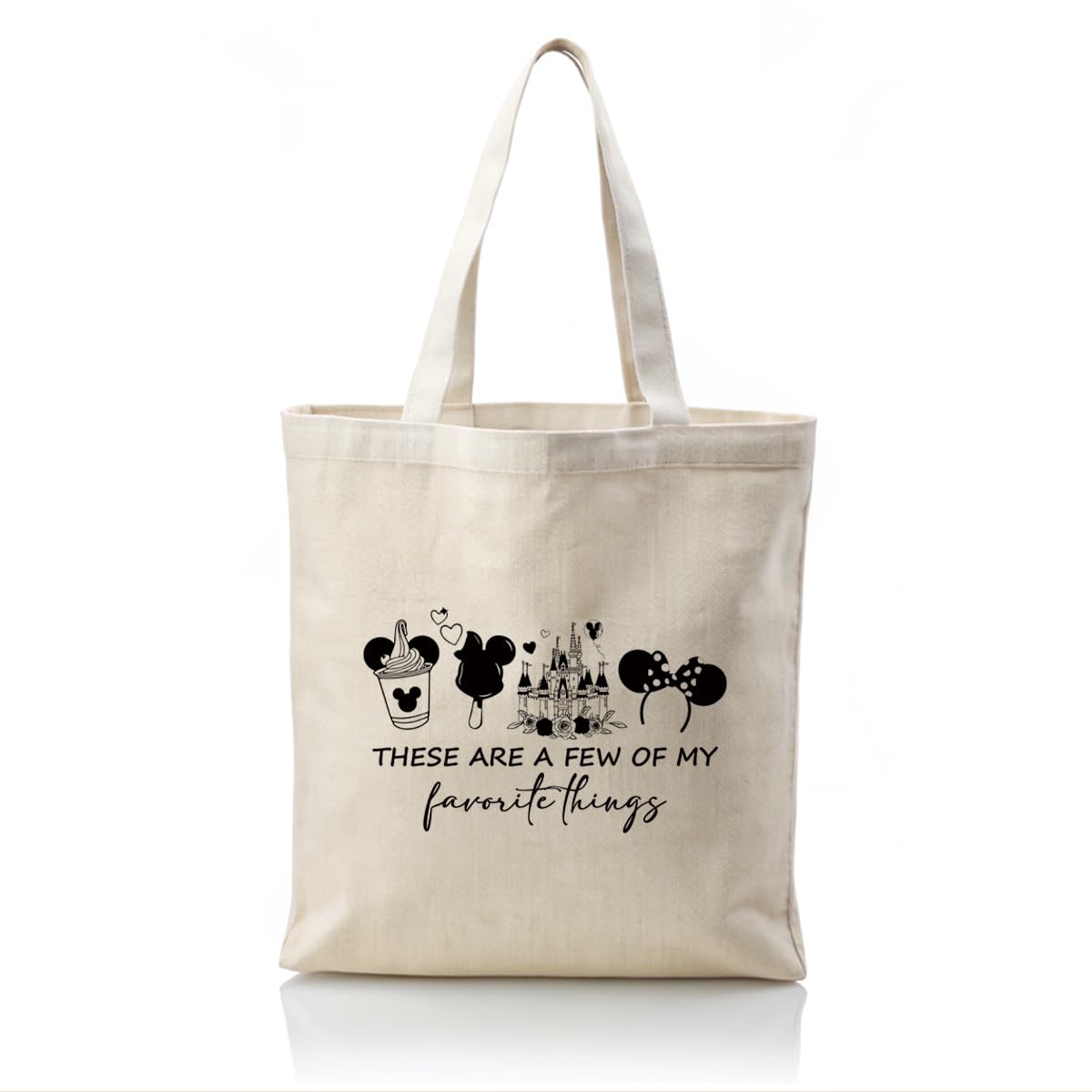 WDSXWH Canvas Tote Bag Aesthetic for Women,Reusable Canvas Cute Shoulder Bag for Grocery, Shopping, Beach & Daily Use