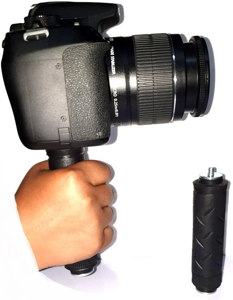 Careflection Camera Handle Grip Support Mount Universal Handlegrip Camera Stabilizer with 1/4" Male Screw for Digital Video Camera Camcorder Action Camera Led Video Light Smartphone,Multi-Coloured