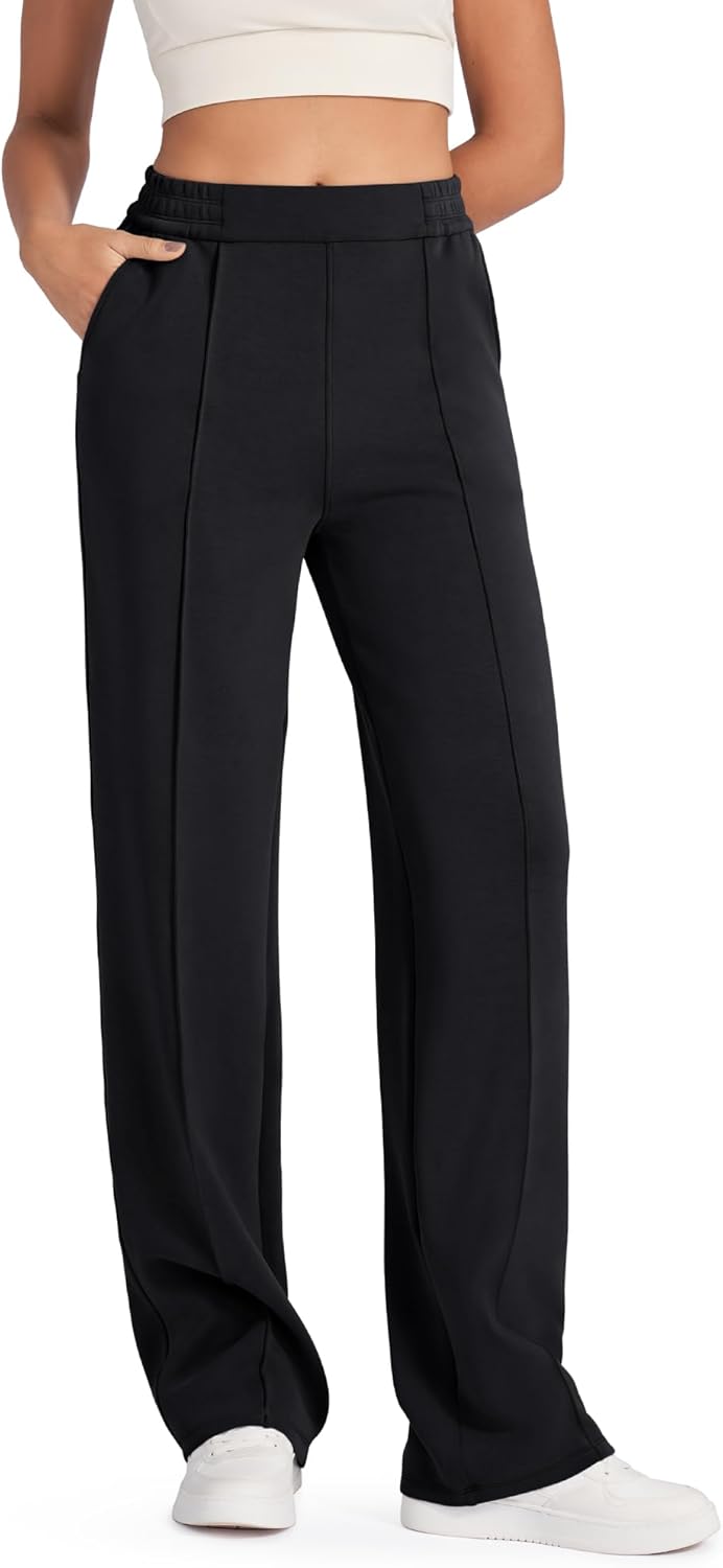 G4Free Smoofit Modal Soft Women Wide Leg Sweatpants with Pockets Yoga Pants Casual Lounge Trousers 25"/27"/29"/31"/33"