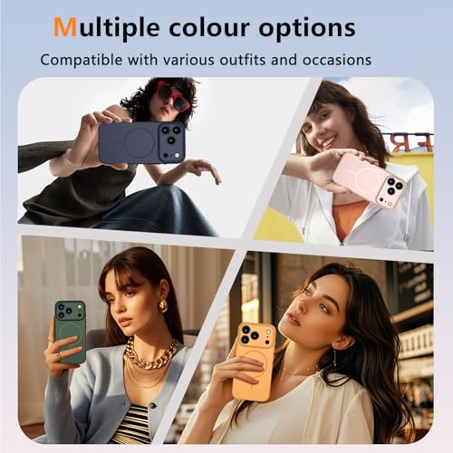 Coque iPhone 17 Pro compatible MagSafe antichoc beige avec protection caméra - 7