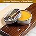 Wood Wax for Furniture, All Natural Paste Wax for Wood Polishing, Chalk Paint Beeswax for Sealing &Protecting Painted and Raw Wooden Surfaces, Beeswax Polish for Floors, Cabinets, Tables, Doors, 3.5oz