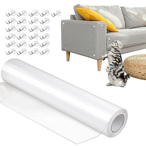 Cat Scratch Protection Sofa, 30 cm x 5 m, Self-Adhesive Scratch Protection Film, Scratch Protection Film, Anti Scratch Tape, Furniture Protection Cats, Scratch Protection