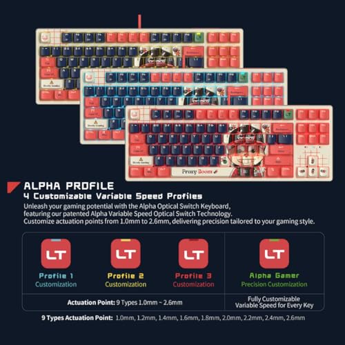 Teclado Gamer x Savage Impact AT87 Alpha USB-A RGB TKL miniatura 5