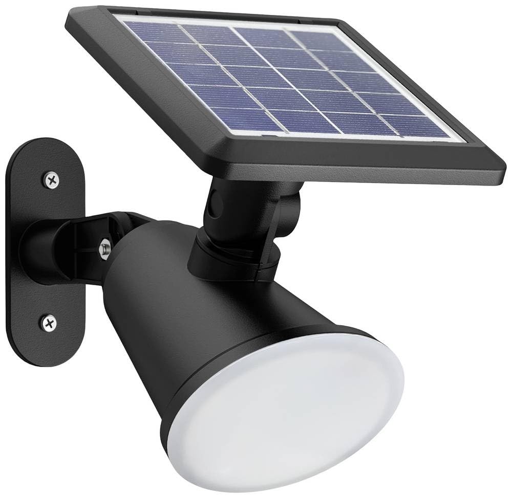 Philips Lighting Jivix Outdoor Solar spot Light, 1.4W, 2700K, Black, IP44 Weatherproof