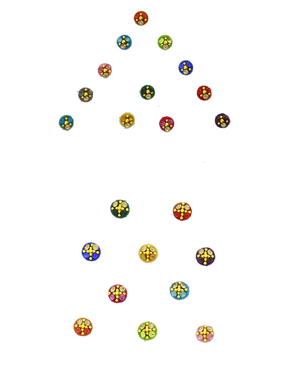 The Clara Mulit Colour Designer Forehead Bindis For Women | Stylish Tikali For Girls | Wedding Tikali For Girls