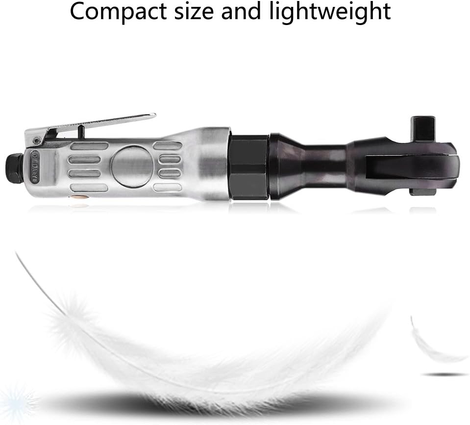 Air Ratchet Wrench Set Pneumatic Impact Wrench Spanner for Auto Maintenance Pneumatic Auto Repairing Tool(1/2" Square Head 12.5mm)