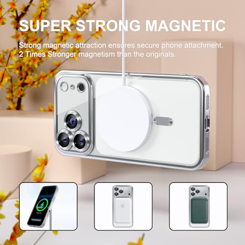 Image of Misea Magnetic for iPhone 17 Pro Max Case Compatible MagSafe Silver