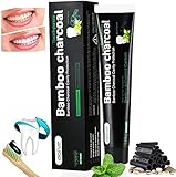 Aktivkohle Zahnpasta -Schwarze Zahnpasta -Natürliche Zahnaufhellung -Bamboo Charcoal Zahnpasta -Bambuskohle Zahnpasta -Weisse Zähne Zahnpasta Raucher -Black Zahnpasta -Weiße Zähne 120g
