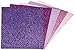 Rayher 75439999 Moosgummiplatten Glitter, selbstklebend, versch. Pink.- und Lilatöne, 5 Stück, 20 x 30 x 0,2 cm