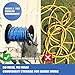MEKOH Pressure Washer Hose Reel 100 ft x 3/8” or 130 ft x 1/4”, 4000PSI Heavy Duty Power Washer Hose Reel with M22-14 Fitting, Hand Crank Metal Reel with Wall/Trailer/Van Mount, Requires Assembly