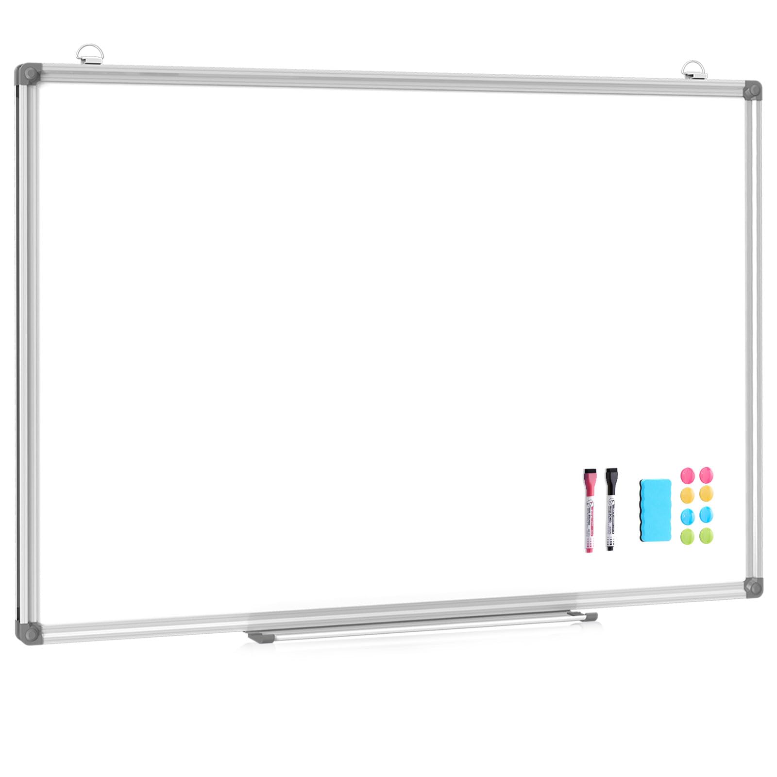 DOLLAR BOSS Magnetic Whiteboard 120 X 180 cm Extra Large Dry Erase Large White Board for Walls, Big White Board with Pen Tray, XXL Whiteboard Writing Board for Home and Office — image 1