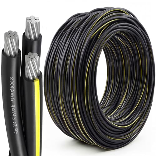 BreezeHug 150Ft 4-4-4 Aluminum URD Direct Burial Cable-UL Listed
