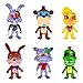 LLMZ 6pcs Five Nights at Freddy'S, Five Nights At Freddy Modelo de decoración Modelo de Personaje Animado Regalo (4-4,5 Pulgadas)