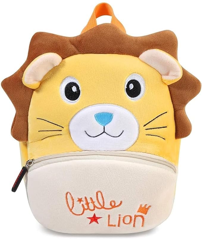 Image of MELVIS Cute Kids Backpack Toddler Bag | Plush Cartoon Mini Travel Bag for Baby Girl & Boy (1-5 Years) | Small Preschool Nursery Bag