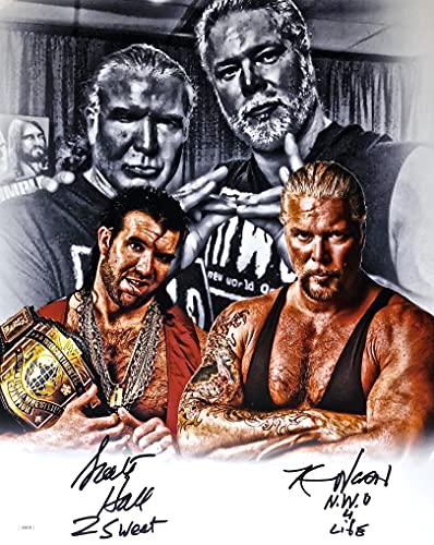 KEVIN NASH & SCOTT HALL Dual Autographed Hand SIGNED 16x20 PHOTO N.W.O. WRESTLING JSA CERTIFIED AUTHENTIC DD09498