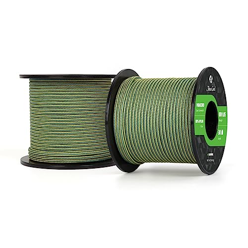 Abma Cord Paracord 100 lbs 2mm 100% Nylon 30M - King Tut, Stripes-king Tut, 30 Meters