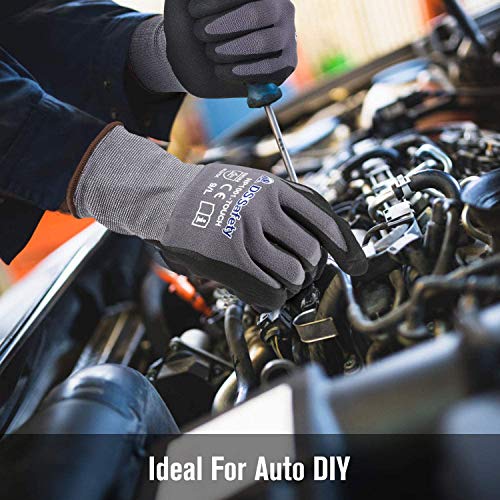 Safety-Work-GlovesDS-Safety-NP1001-Comfort-Stretch-Fit-Power-Grip-Smart-Touch-Durable-Foam-Coated-3Pairs-12Pairs