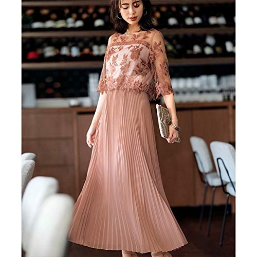 ラナン（Ranan） レイヤードデザインプリーツドレス