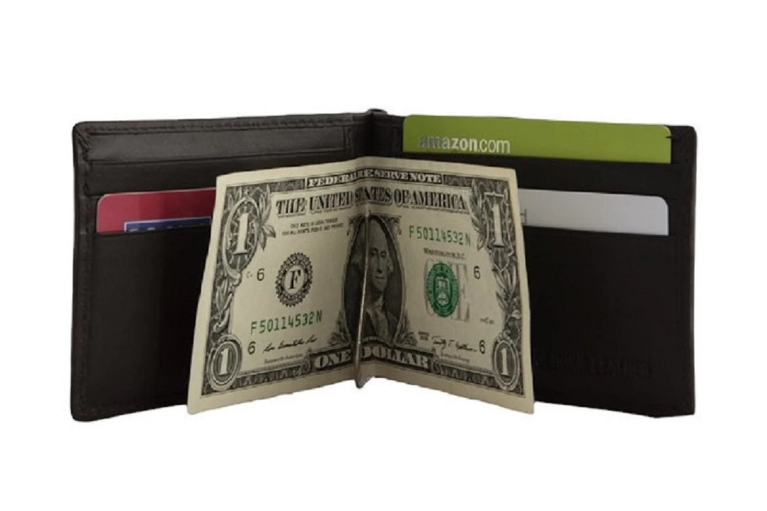 Men's Dalton Front Pocket Leather Money Clip Wallet