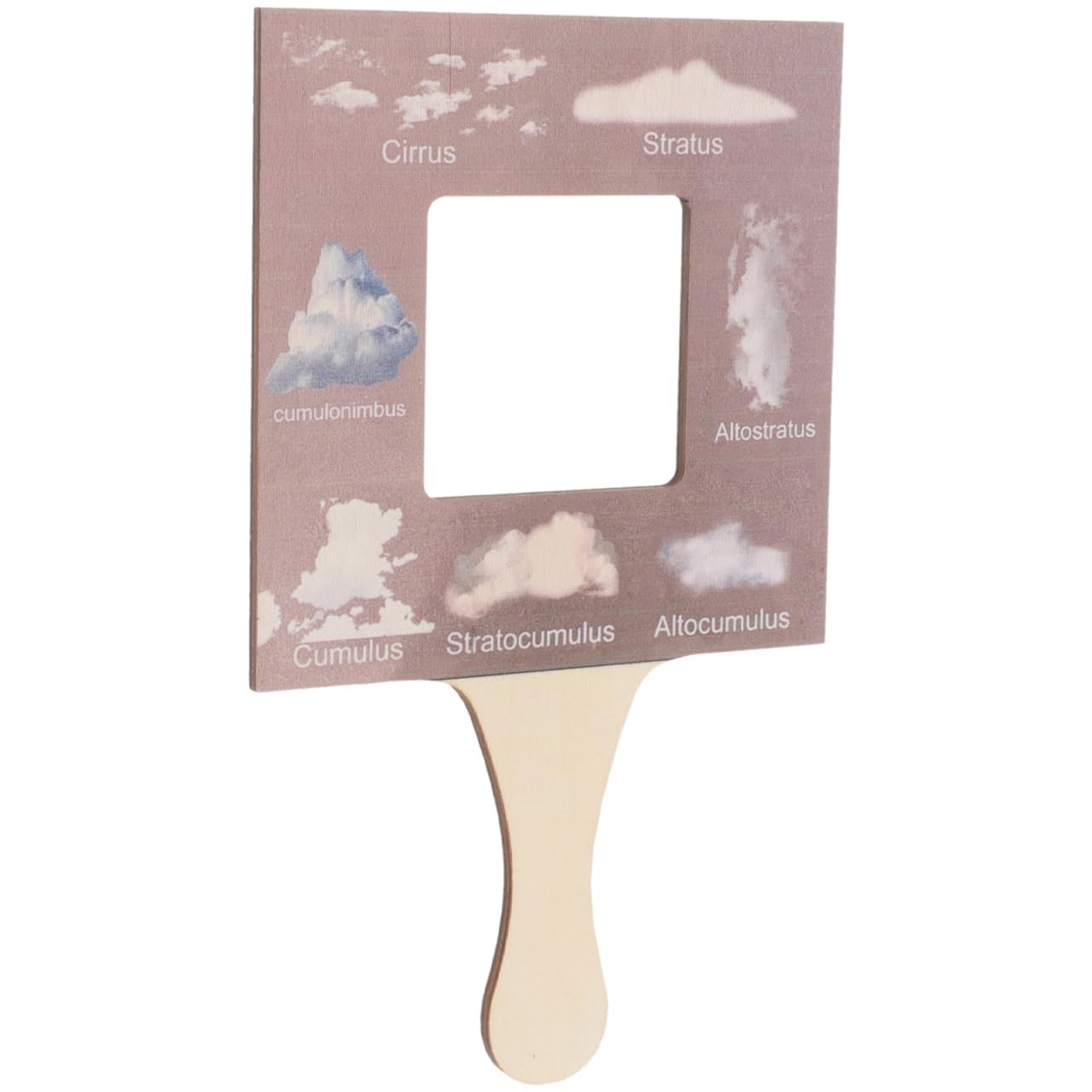 Didiseaon Nature Guide Finder Wooden Outdoor Identification Tool for Kids Cloud and Leaf Observation Educational Toy for Nature Exploration