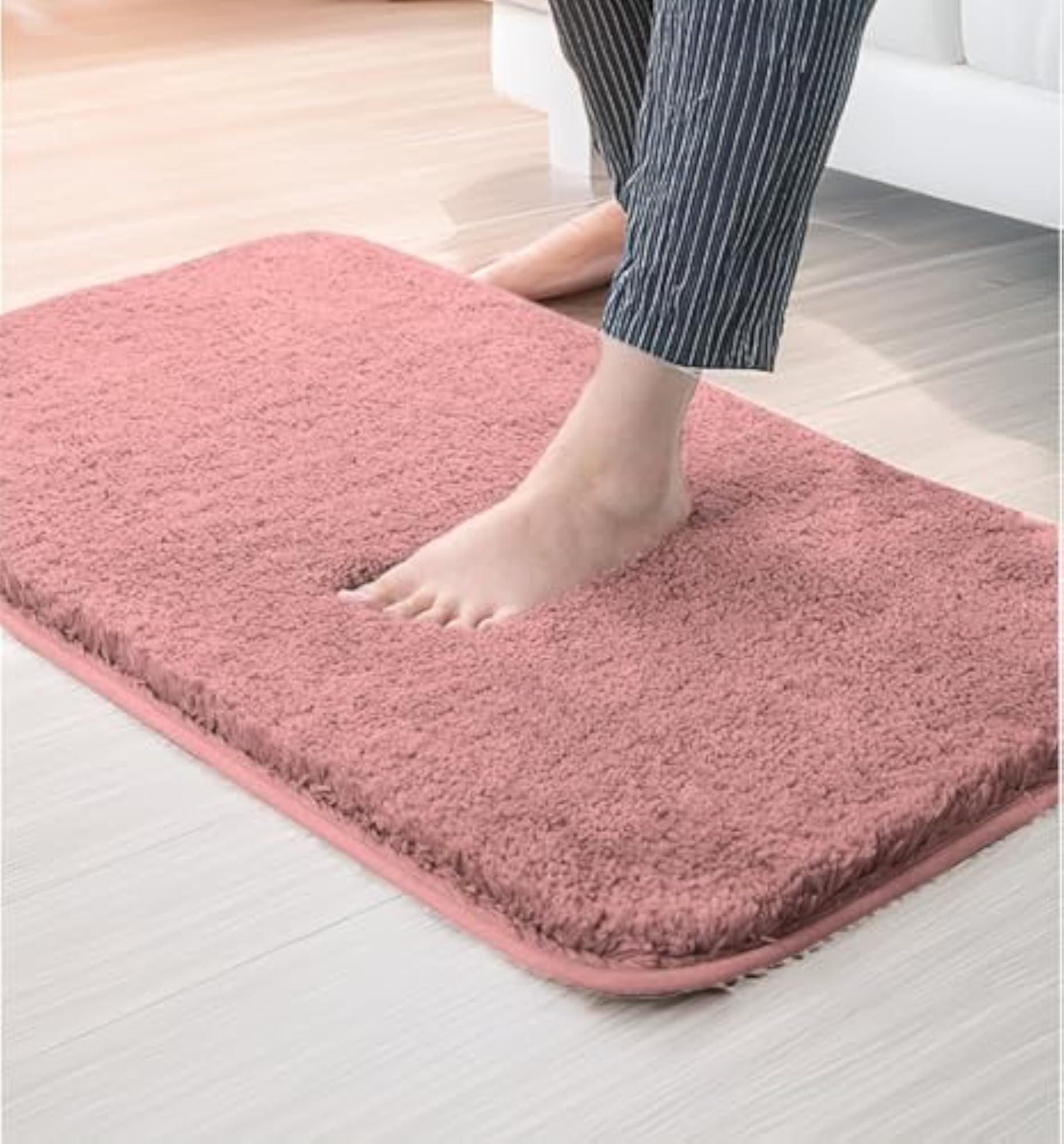 Microfiber Bath Mat Super Soft Non Slip Vegas Rectangular Mats