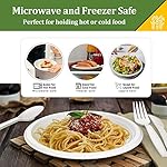 250PCS Disposable Paper Plates Set and Utensils, Compostable Dinnerware 9 and 7inch Plates, Biodegradable Paper Plates, Forks, Knives and Spoons for Party 50 People - Image 4