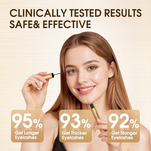 Image of Lash Serum for Eyelash Growth: Premium Eyelash Growth Serum with Advanced Formula to Boost Longer Fuller and Thicker Lashes and Eyebrows - Gentle & Vegan for Sensitive Eyes