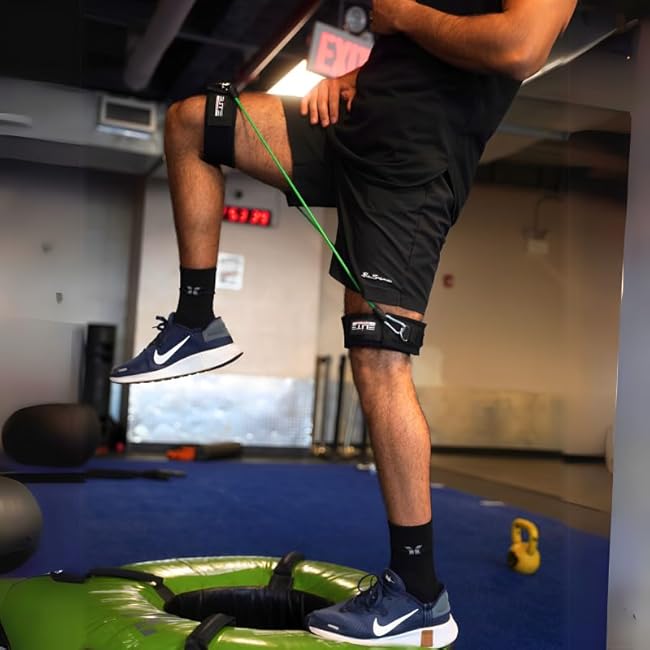 Elite Supplies 11 Pieces Speed Agility Strength Leg Resistance Bands - for All Sports & Exercise Fitness Fast Sprinting, Explosive, Agile, Strength, Endurance