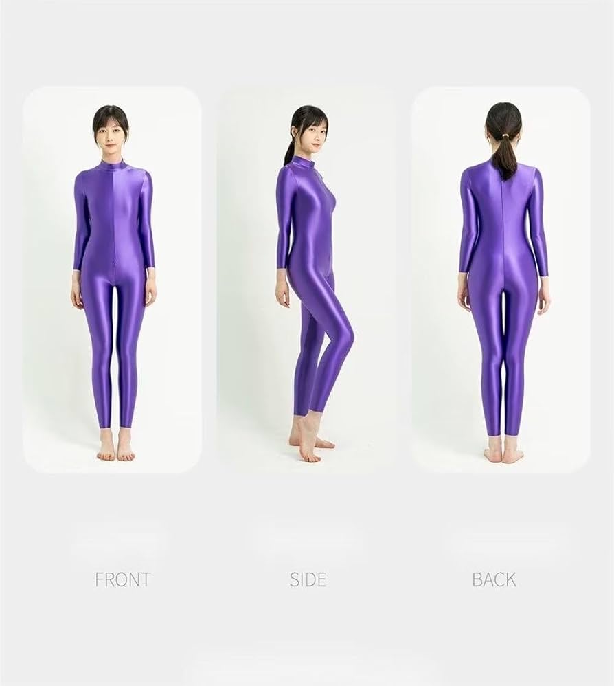 MJINM ハイネック全身レギンスタイツ V字クロッチ＆ 背中