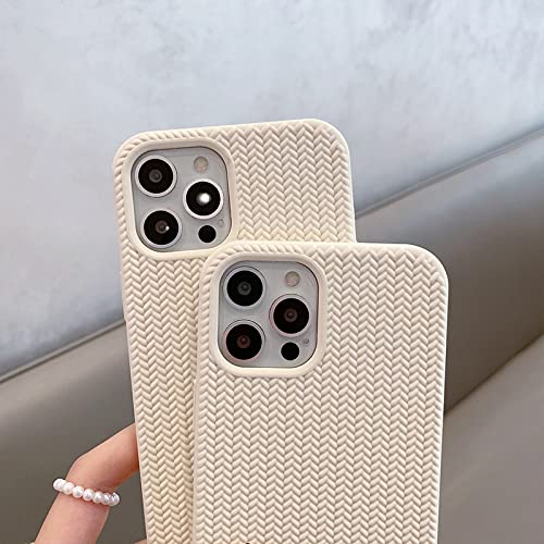 Coque iPhone 13 Pro Max tricot hiver protection pure color - 4