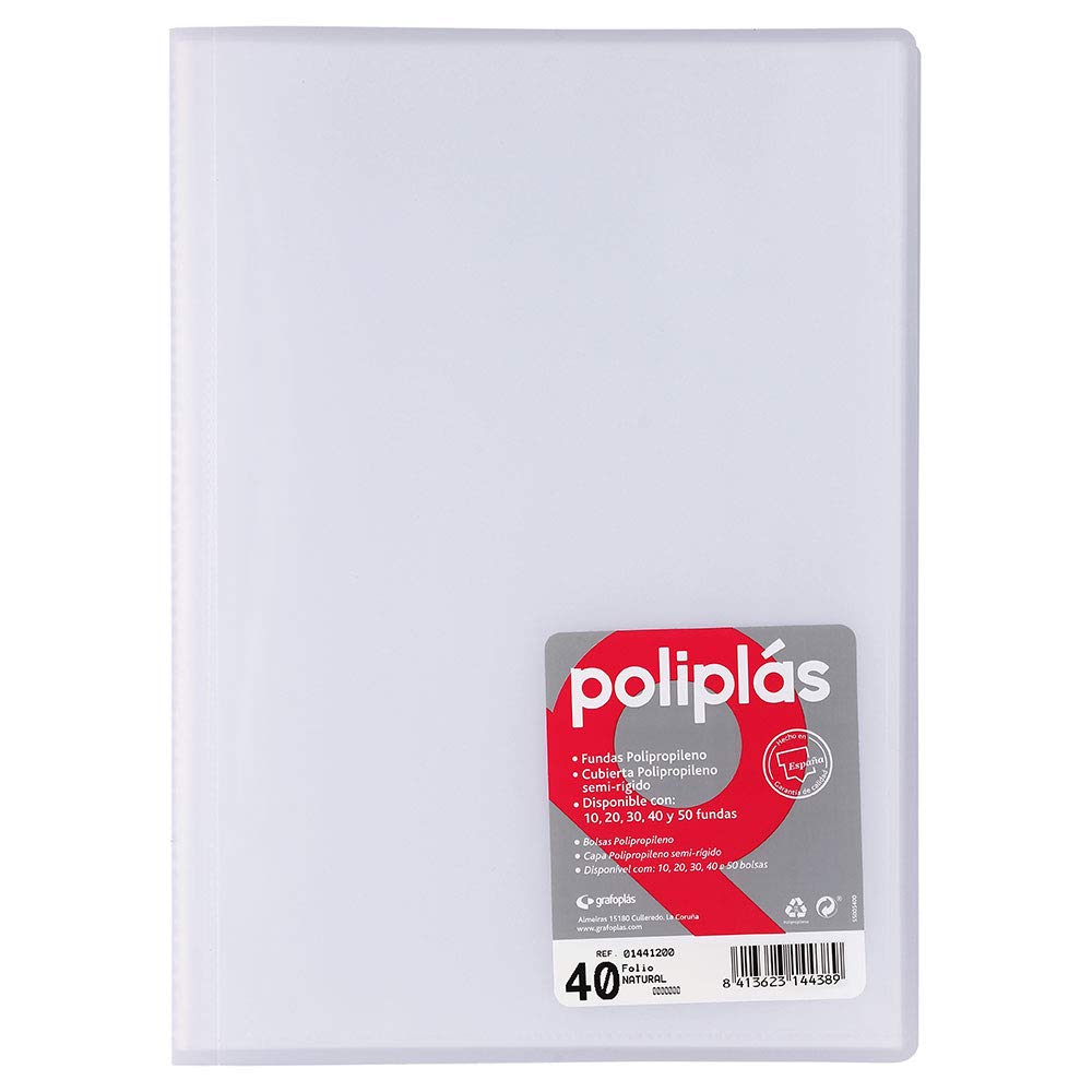 grafoplas 1155911 – 40 Pockets Folder, Transparent