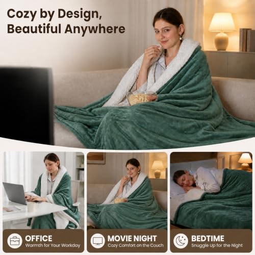 COZYTY Electric Blanket Full 72"x84", 10 Hours Auto Off, Machine Washable by COZYTY - Used condition - Image 6