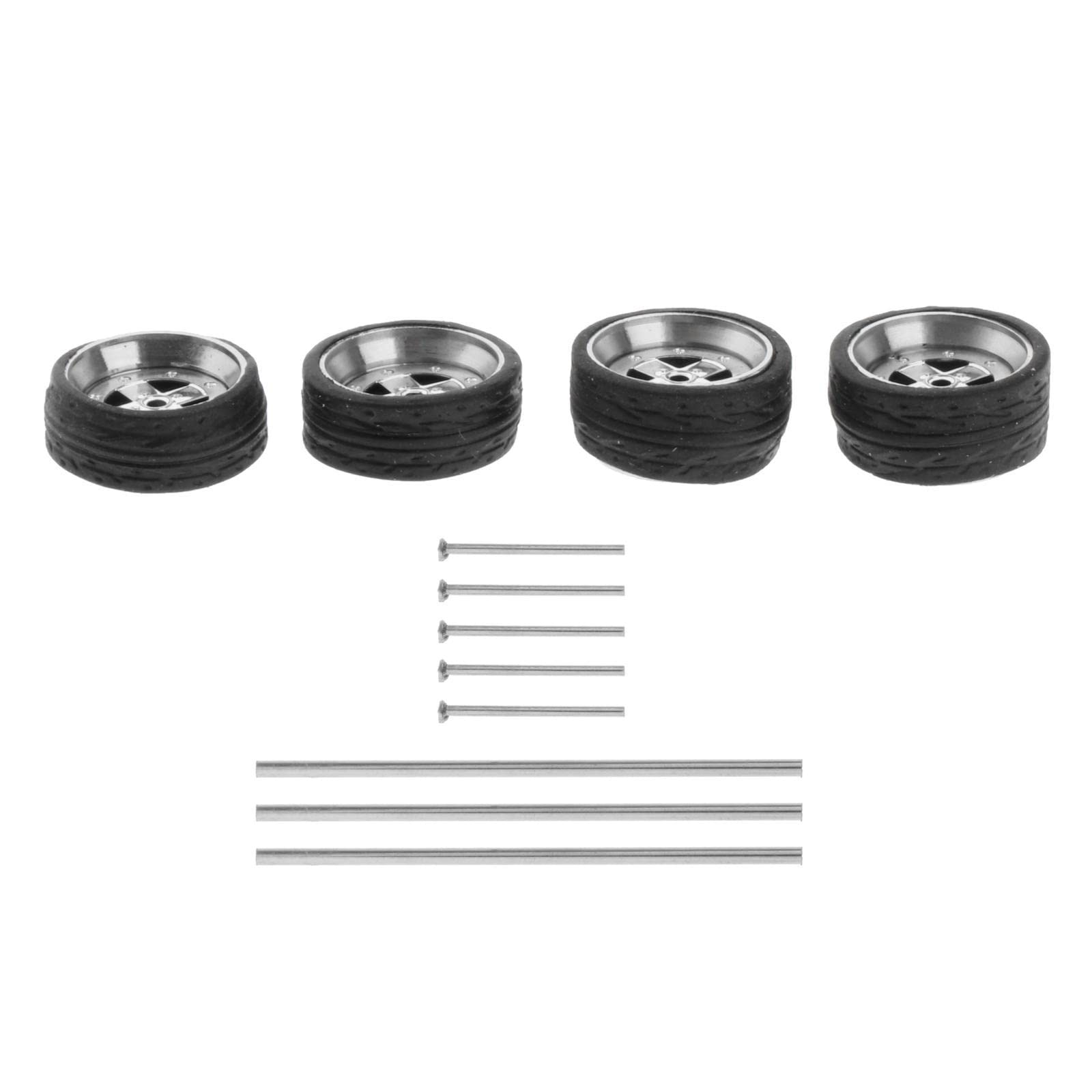 1:64 Scale Diecast Racing Model Car Wheel & Tire Set Accessories Style I|Toys & Hobbies|Diecast & Toy Vehicles|Cars, Trucks & Vans|Contemporary Manufacture-image-37