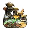 FMOGE Innenbrunnen Steingarten Wasserbrunnen Zerstäubter Luftbefeuchter Dekoration Büro Desktop Dekoration Eröffnungsgeschenk Innenentspannung Desktop Brunnen