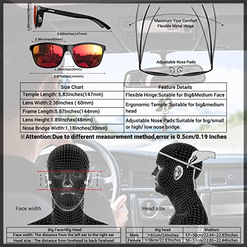 Image of ROCKNIGHT HD Polarized Driving Sunglasses UV400 Protection Lightweight Al-Mg Metal Frame Outdoor Casual 60mm