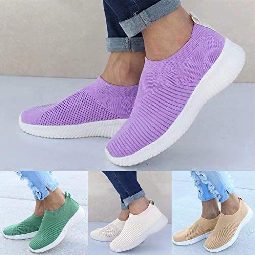 Walking Shoes Women Casual Sock Sneakers Comfy Breathable Slip on Sneakers Lightweight Casual Sports Work Shoes3