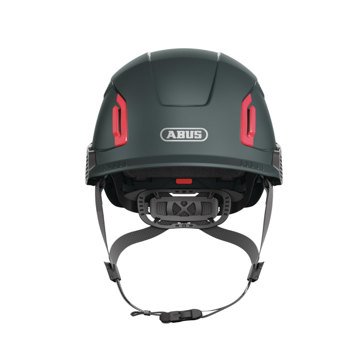 ABUS Industriekletterhelm Spector - belüfteter Bauhelm und Bergsteigerhelm nach EN 397 und EN 12492 - für Sicherheit bei Höhenarbeiten, auf der Baustelle und in der Industrie - Titan