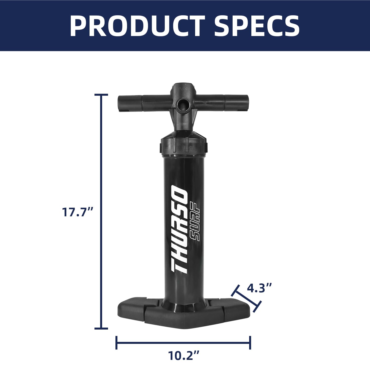 THURSO SURF SUP Mini ręczna pompka jednokomorowa nadmuchiwanie i spuszczanie powietrza podwójne działanie 29 psi rura zewnętrzna lekka kompaktowa 0,3 kg