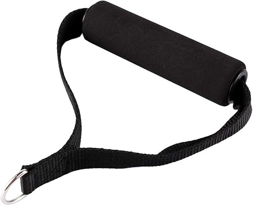 Miniatura 7 de CHICIRIS Cuerda de resistencia para gimnasio, mango de banda de resistencia de 154.3 lbs, mango de cable resistente, color negro para ejercicios de