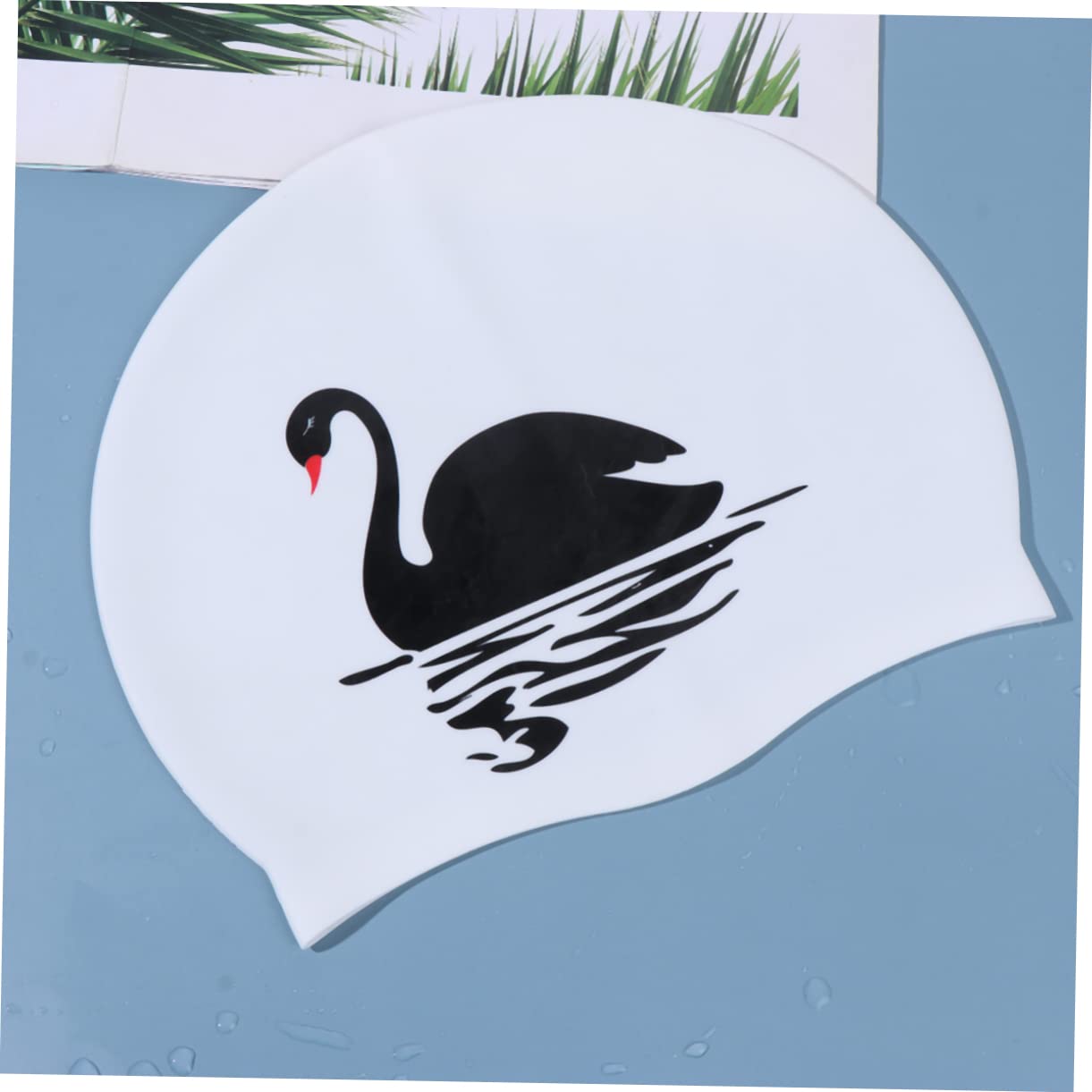 HANABASS Cappello Da Nuoto Cuffie Da Doccia Da Donna Cuffia Da Nuoto Impermeabile Cappelli Da Bagno Per Le Donne Cuffia Da Nuoto Per Adulti Cuffie Da Nuoto Per Donna Nuotata Bianca
