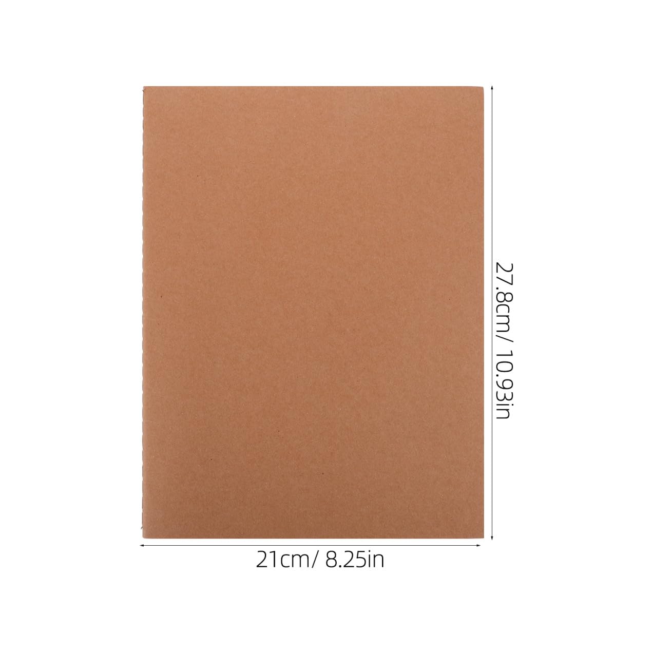 Quaderno Bianco A4 per Disegno e Schizzi, 5 Pezzi 36 Fogli | Carta Kraft, Uso per Lavoro e Bozzetti, Back To School Party, Blank Books